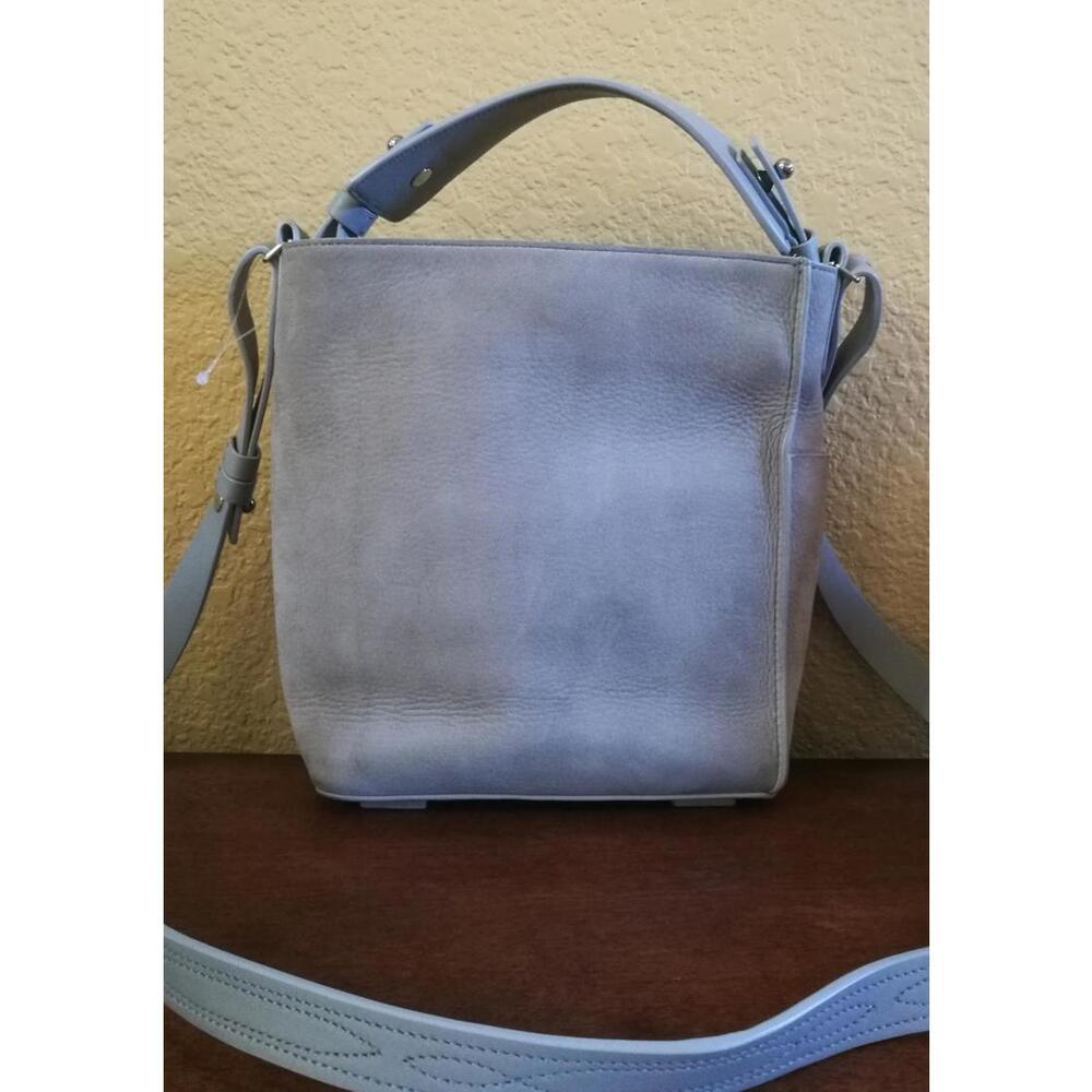 New AllSaints Cooper Nubuck Calfskin Leather Mini Tote